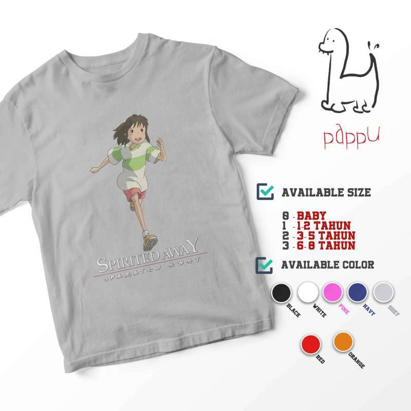 Pappu CI/12 Kaos Anak Spirited Away 