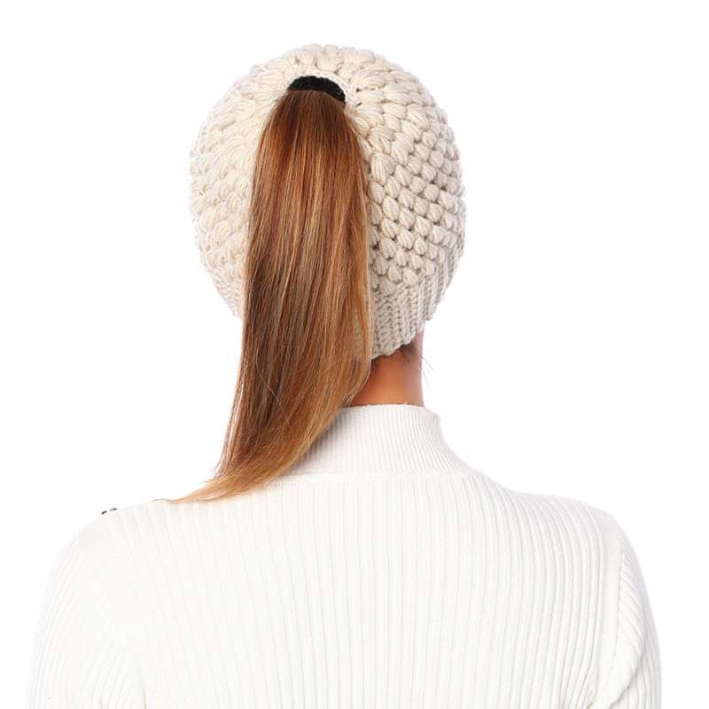 Promo Girls Kint Ponytail Messy Bun 