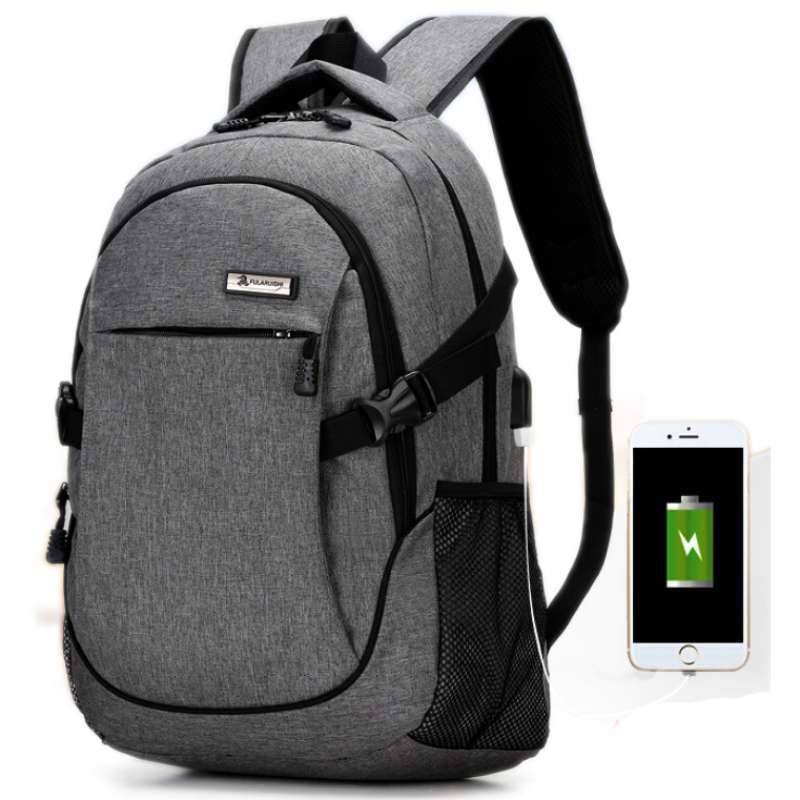 Jual Meijieluo Tas Ransel Laptop Oxford Pria dengan USB Charger