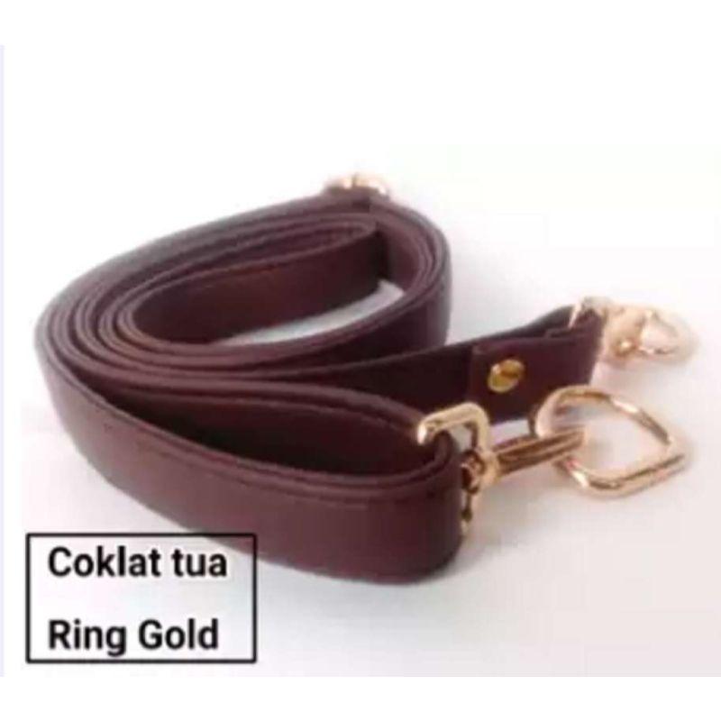 Jual Tali Tas Selempang Gold Kulit Sintetis Premium Murah Mei 2021 Blibli