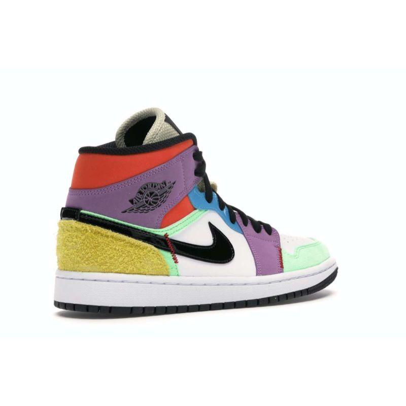jordan 1 mid se multicolor mens