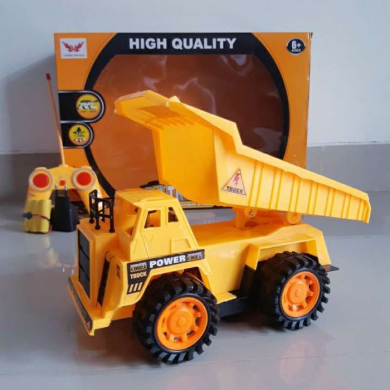 Mainan Remote Control Dump Truck RC Car Mobil Truk Tambang