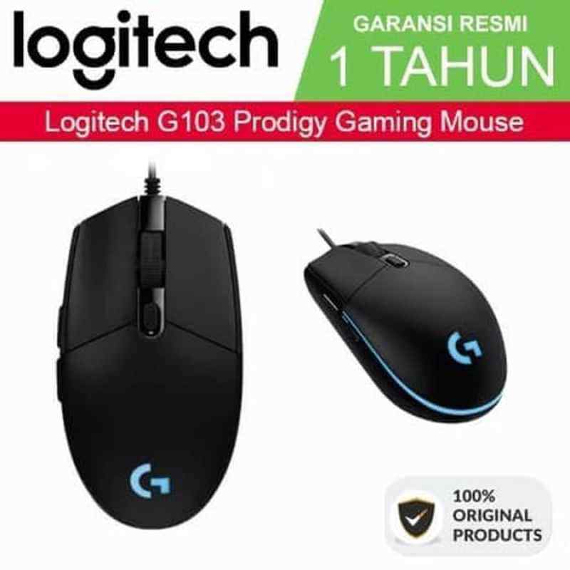 Jual Readystok Mouse Gaming Logitech G103 Prodigy Ori Terbaru Juli 2021 Blibli