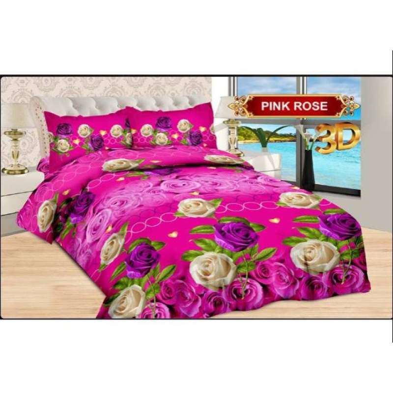 Jual Perlengkapan Rumah Kamar Tidur Sprei Bonita 180x200 Mtf Pink Rose Murah Mei 2021 Blibli