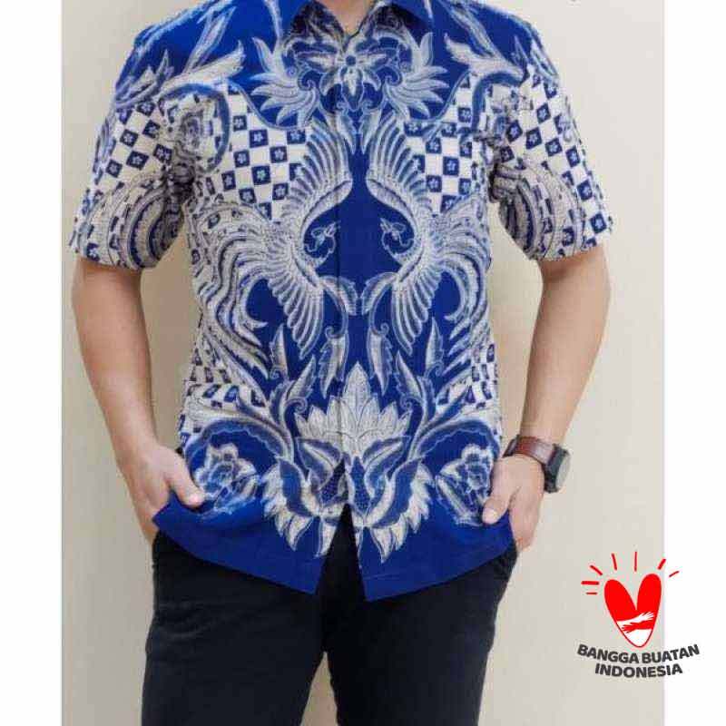 Jual Batik Naufa Kencana Batik Kemeja Pria Lengan Pendek Nk 46 Online April 2021 Blibli