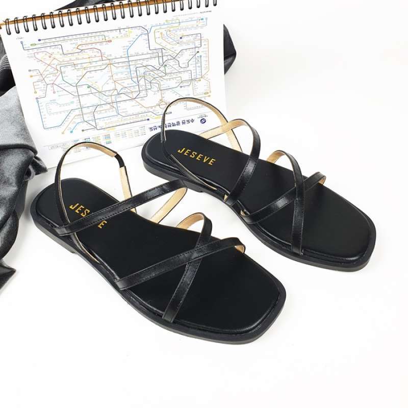 Sandal tali top flat