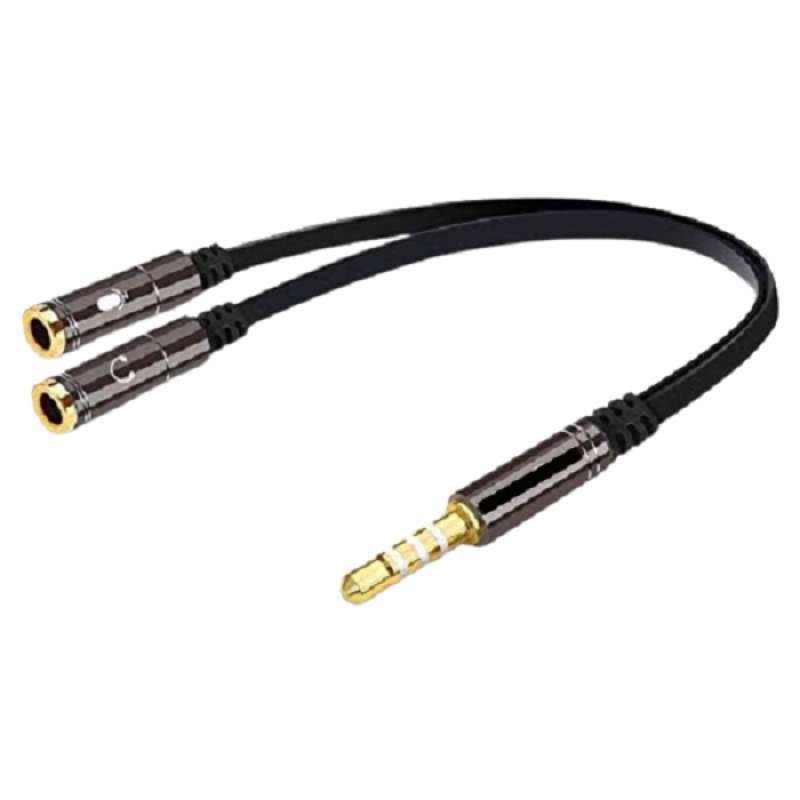 Promo 1 PCS Splitter Audio + Mic TRRS 