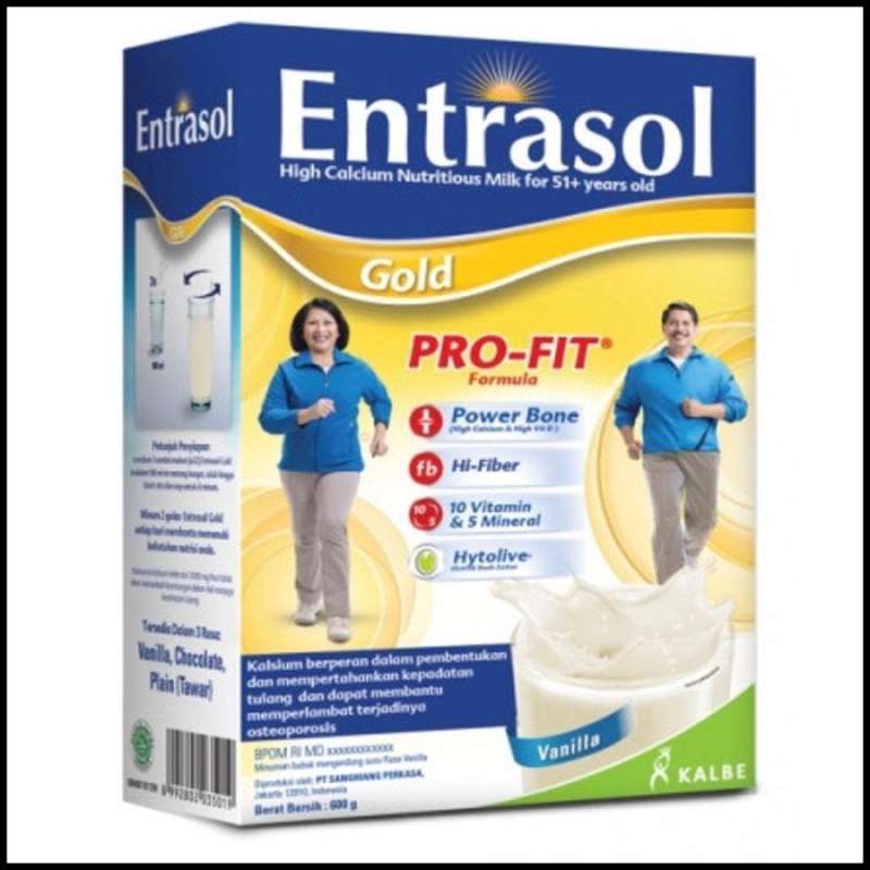 Jual Entrasol Gold Vanila Coklat 600 Gr Susu Orang Tua Susu Lansia Murah Mei 2021 Blibli