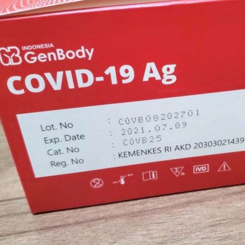 Jual Swab Antigen Genbody Indonesia Ijin Kemenkes Rapid Murah Mei 2021 Blibli