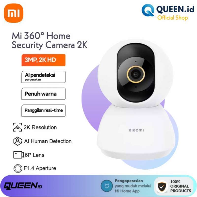 Jual Xiaomi Mi Home 2K CCTV IP WiFi Camera 360 3MP Kamera Ultra