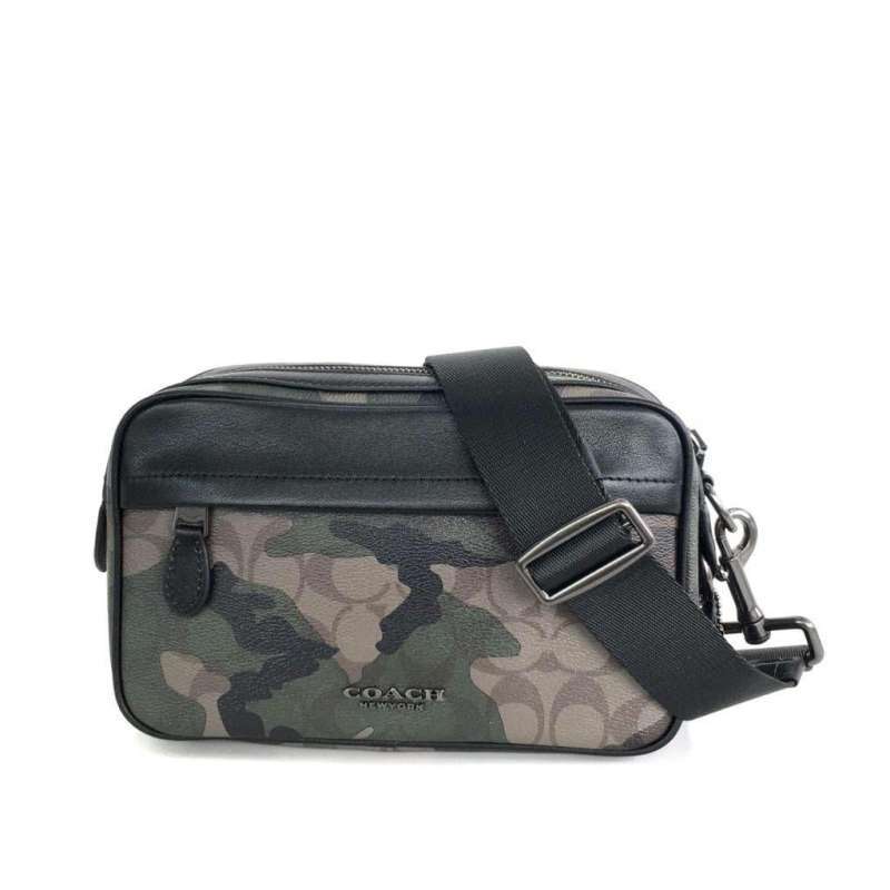 coach graham tote with camo print