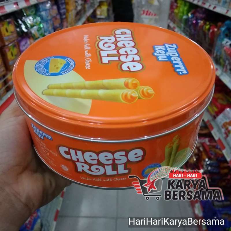 Biskuit Wafer Zuper Zuperrr Keju Cheese Roll Kaleng 182gr Terbaru Juli 2021 Harga Murah Kualitas Terjamin Blibli
