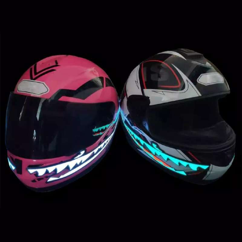 Jual Stiker Led Strip Hiu Shark Helm 