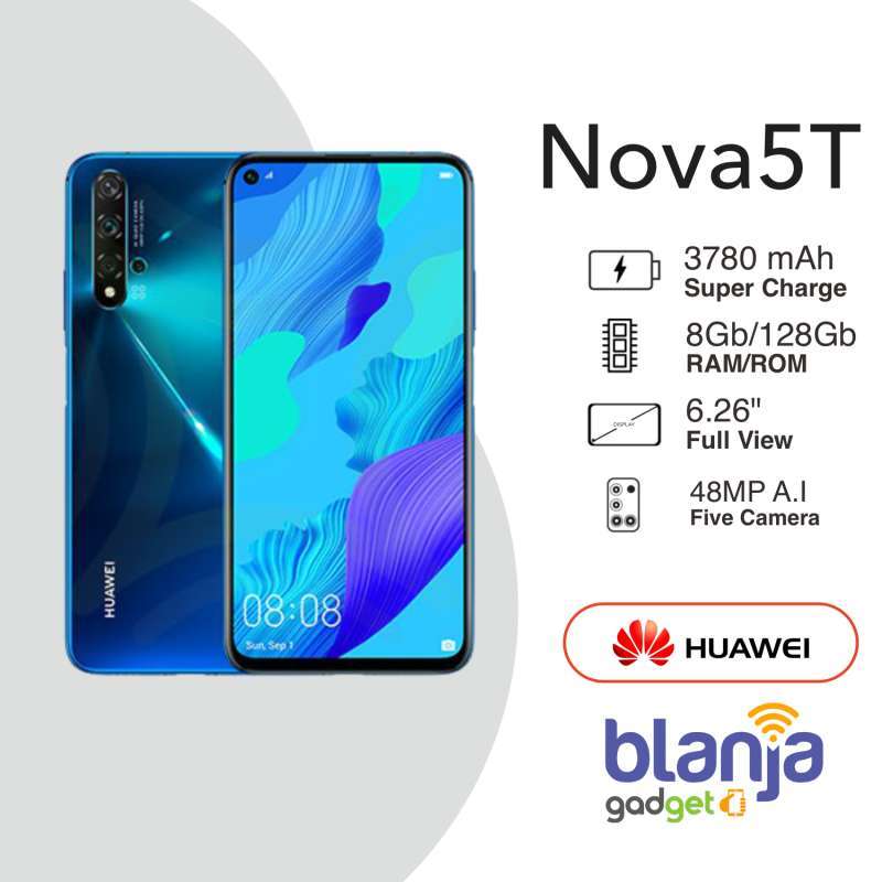Jual HUAWEI NOVA 5T 8/128GB RAM 8GB 