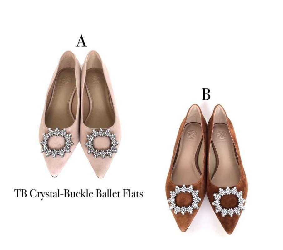 Jual sepatu wanita Tory Burch Crystal Buckle Ballet Flats di Seller  TStore77 - | Blibli