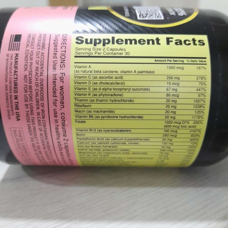 Jual ON Optimum Nutrition Opti Women 60 Capsul Optiwomen ...