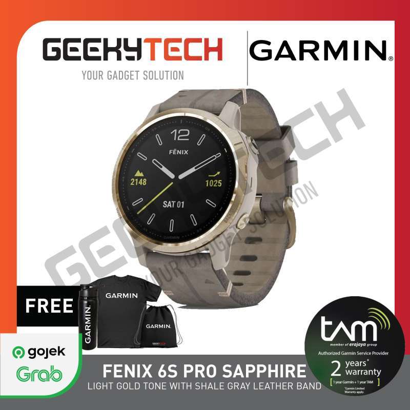 Promo Garmin Fenix 6S Pro Light Gold 