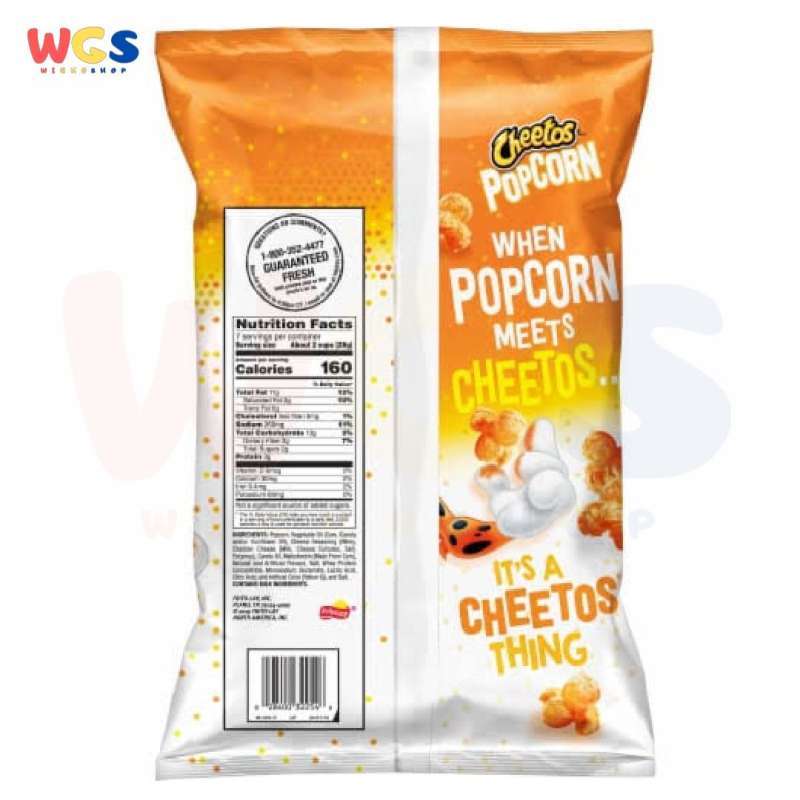 Jual Snack Cheetos Popcorn Cheddar Flavored 7oz Bag 198.4g di ...