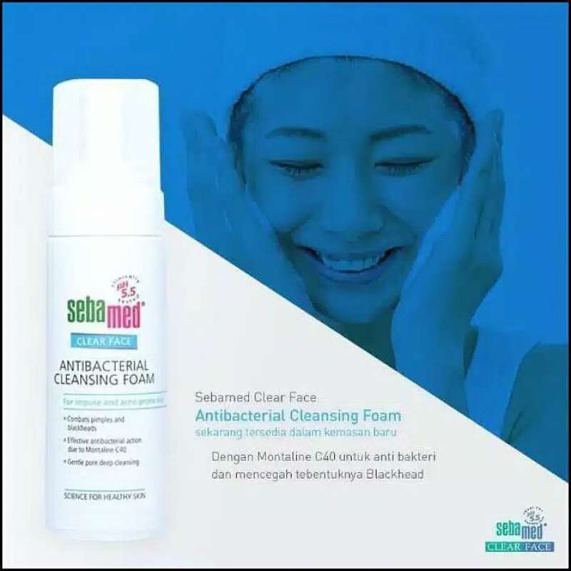 harga sebamed clear face antibacterial cleansing foam