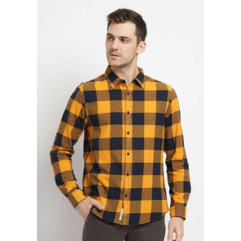 Jual Osella Baju Pria Lengan Panjang Kemeja Kotak Kotak Yellow Murah Mei 2021 Blibli