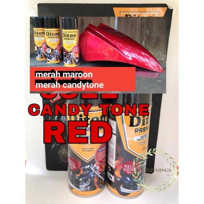 Jual Cat Pilox Diton Premium Candy Tone Red 9311 400ml Kendi Cendi Merah 5 Murah Mei 2021 Blibli