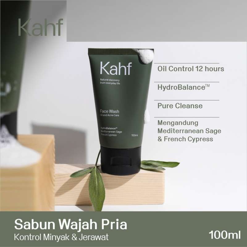 Jual Kahf Oil And Acne Care Face Wash Sabun Wajah Pria Kulit Berminyak Berjerawat Terbaru Juli 2021 Blibli