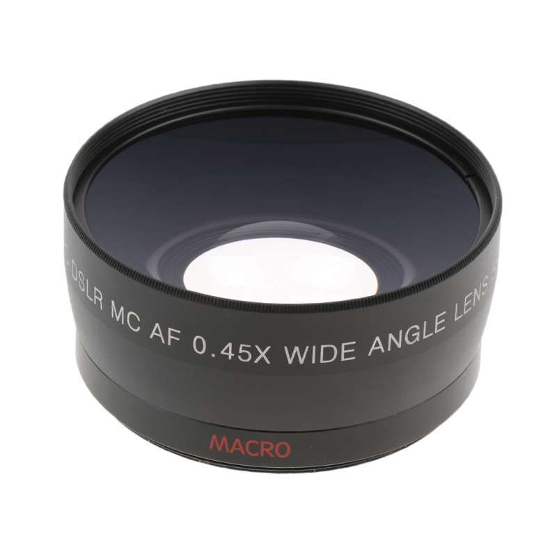 58mm 0 45x wide angle macro lens for canon dslr 1100d 500d rebel t1i t2i t3