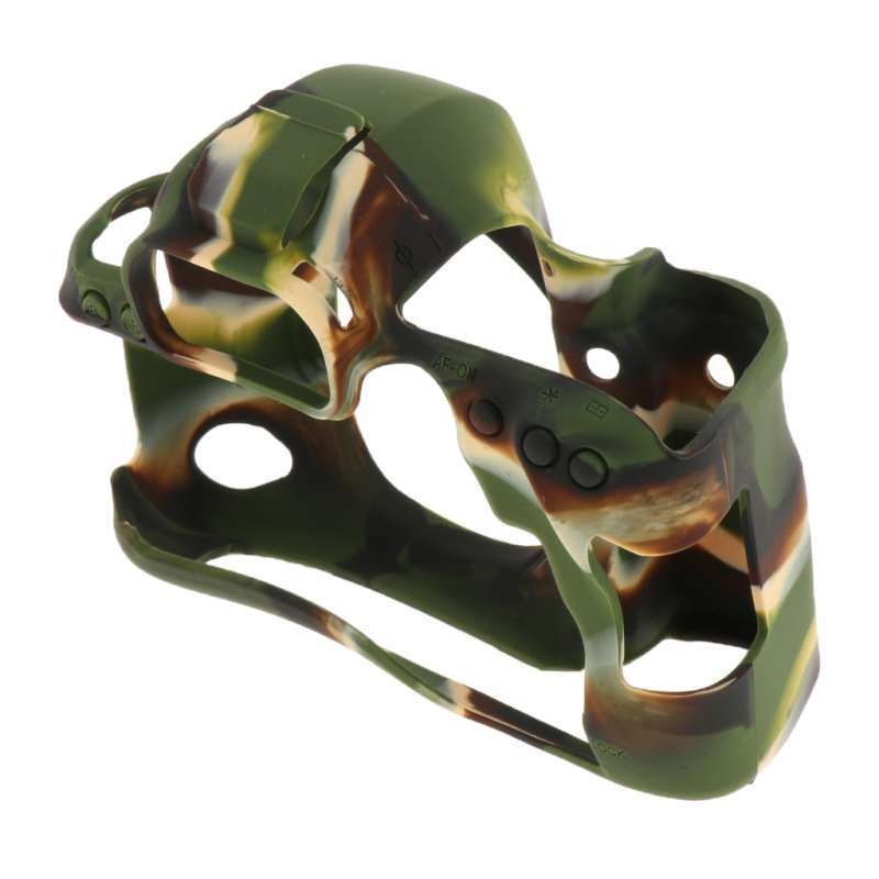 dust proof skin silicone cover camera protector case for canon eos 6d mark ii 6d2 army green