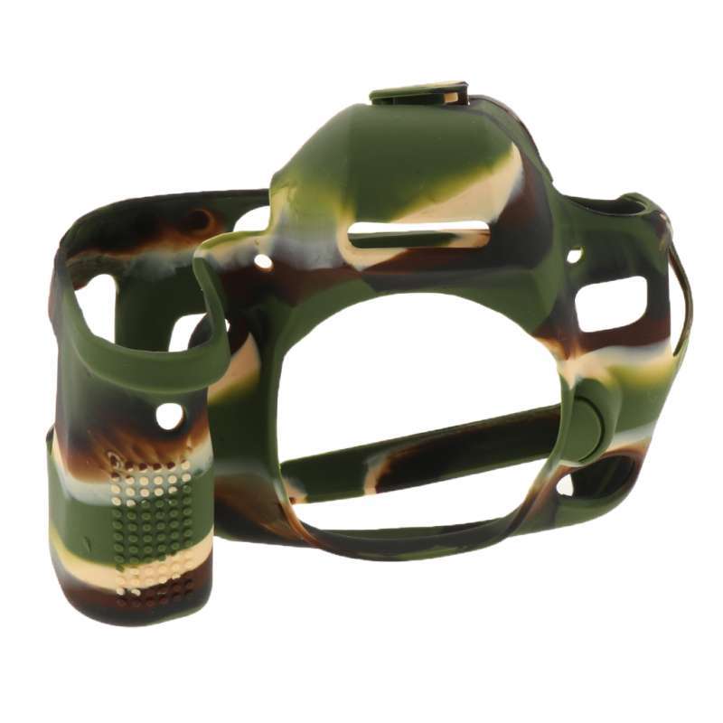 dust proof skin silicone cover camera protector case for canon eos 6d mark ii 6d2 army green