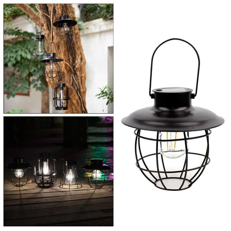 Solar Lantern Lamp Hanging Garden Warm, Outdoor Lantern Light Pendant