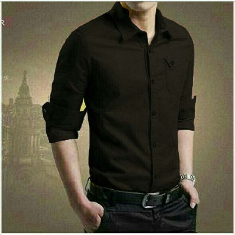 Promo MILLER KEMEJA POLOS PRIA LENGAN PANJANG KEMEJA COWO FORMAL SLIM FIT -  XL Hitam di Seller NIKISAEE - Kota Jakarta Barat, DKI Jakarta | Blibli