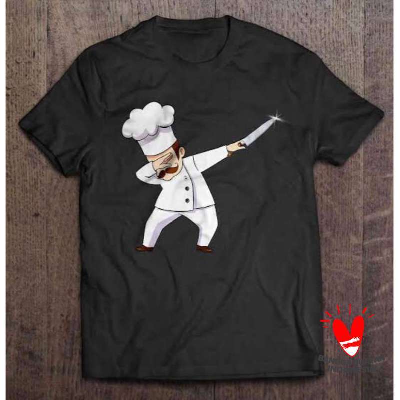 Promo KAOS CHEF KOKI DAB BAJU TSHIRT 