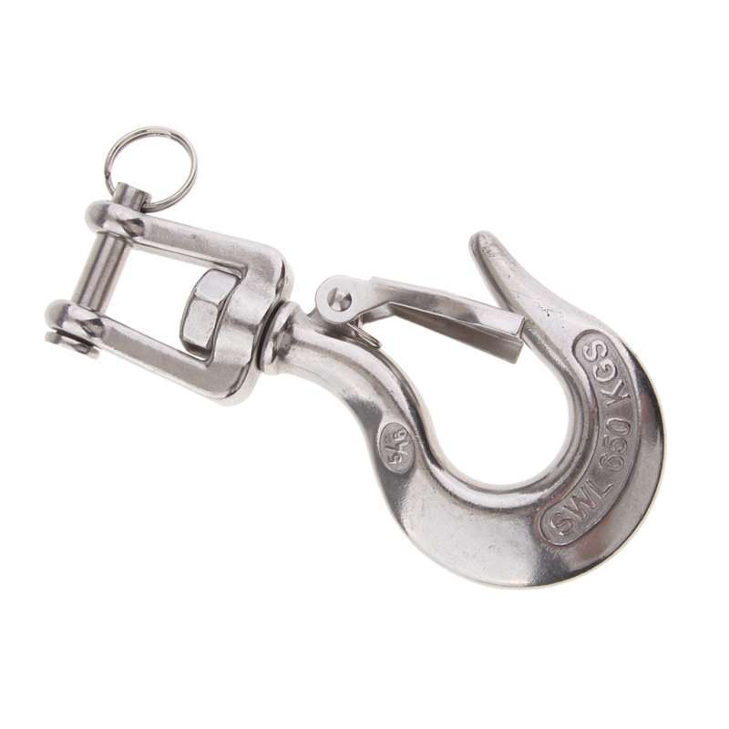 Jual 5/16 Swivel Eye Clevis Lifting Chain Hook with Safety Latch 650KG di  Seller Homyl - Shenzhen, Indonesia