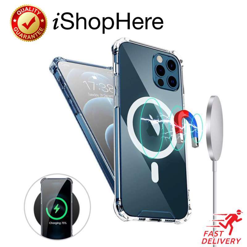 Airbag Anti Crack Clear Case MagSafe Casing iPhone 11 12 Mini Pro Max