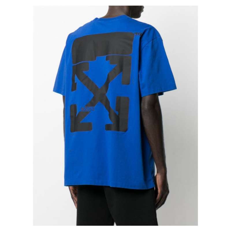 Blue and black off white shirt clearance
