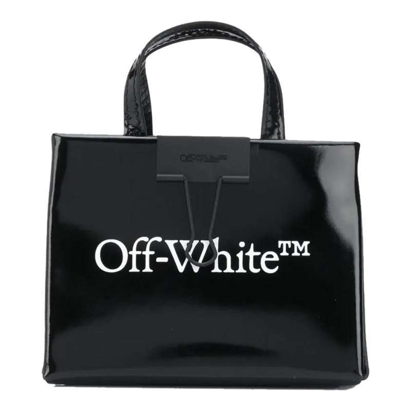 Mini binder clip bag off clearance white