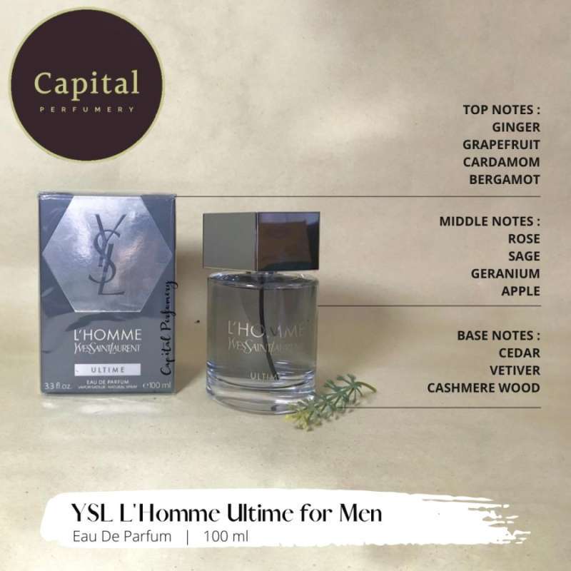 Jual YSL L'Homme ULTIME For Men EDP 100ml di Seller Capital Perfumery -  Kota Tangerang Selatan, Banten | Blibli