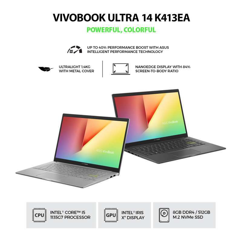 Jual K413ea-am351ts (vivobook Ultra 14 K413 (intel® Core™ I3