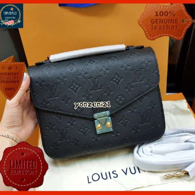 Jual Tas LV Louise Vuitton Pochette Metis Hitam Embossed Original Leather  di Seller Yonzeni21 - Cideng, Kota Jakarta Pusat