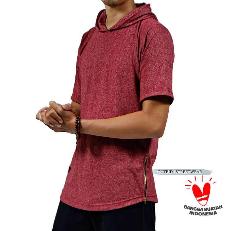 Kaos longline hoodie store