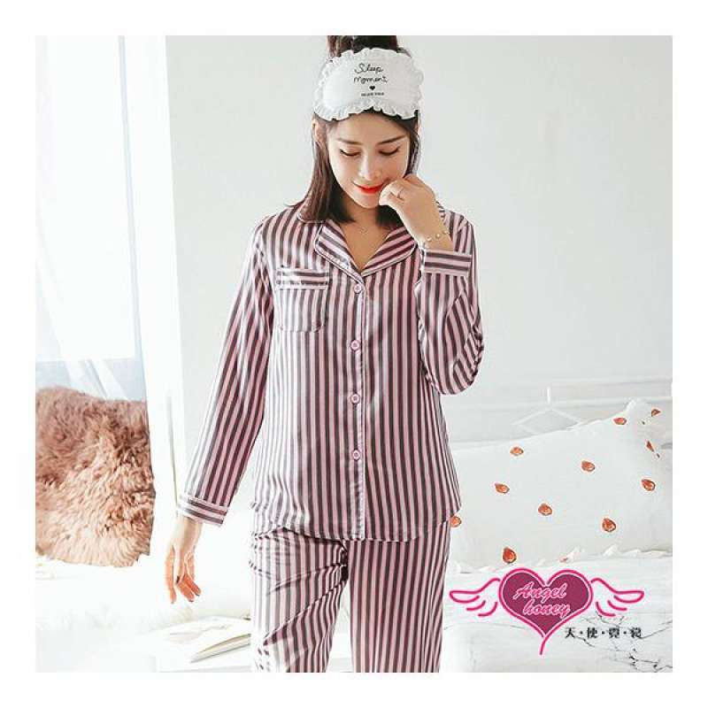 angel)Home Pajamas Personality Stripe 