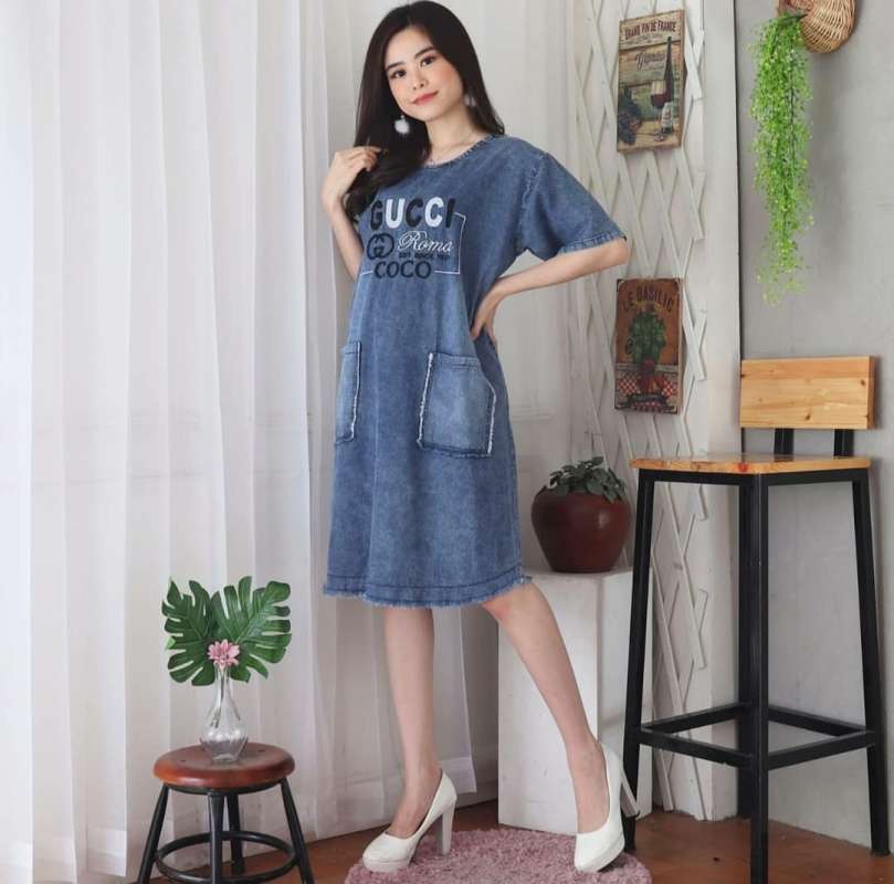 Dress jeans wanita terbaru Clearance