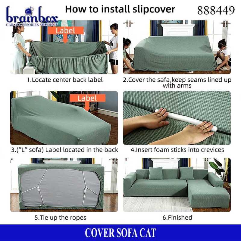 High Quality Cover Sofa Cat Sarung, How To Put A Cover On Sofa