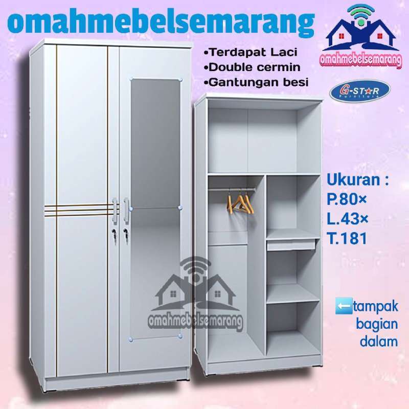 lemari pakaian 2 pintu minimalis modern lemari pakaian 2 pintu minimalis modern