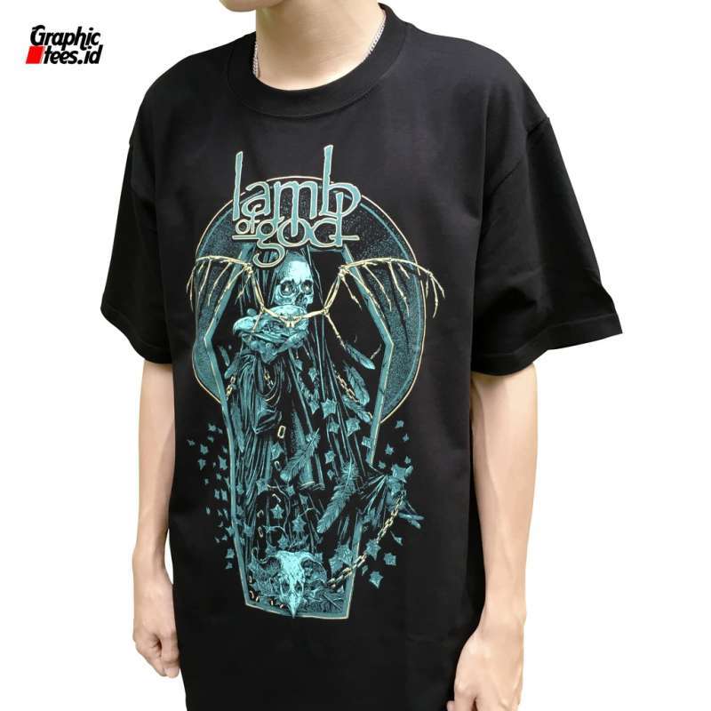 BAJU KAOS METAL LAMB OF GOD BAJU BAND DISTRO MUSIK METAL LAMBOFGOD LEMB OFF  GOOD