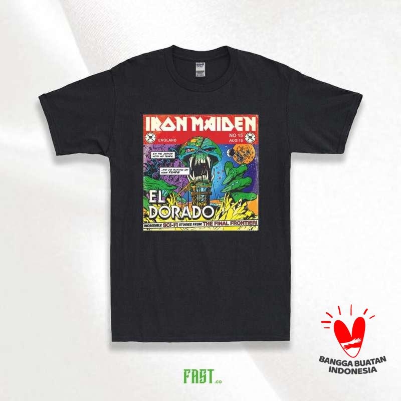 KAOS IRON MAIDEN BAND TEE - KAOS MUSIK 