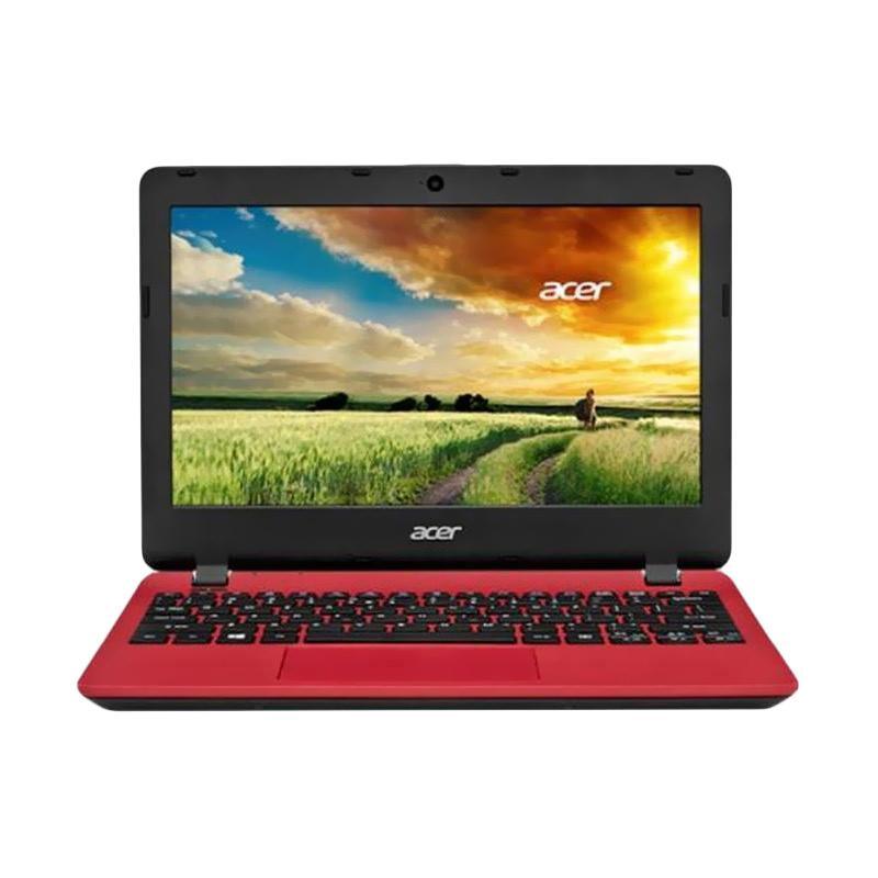 Acer ES1-132 LNX NX.GG3SN.001 Notebook - Red + Free Acme Earphone