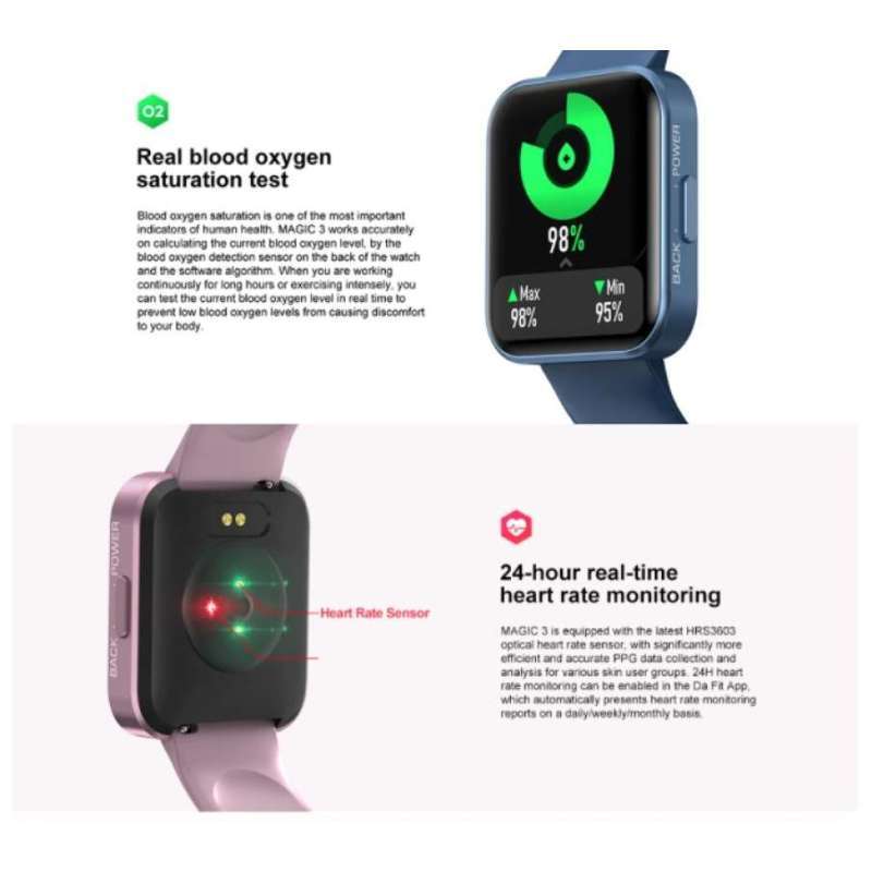 Promo Kospet Magic Health Smartwatch Waterproof Ip68 Blood