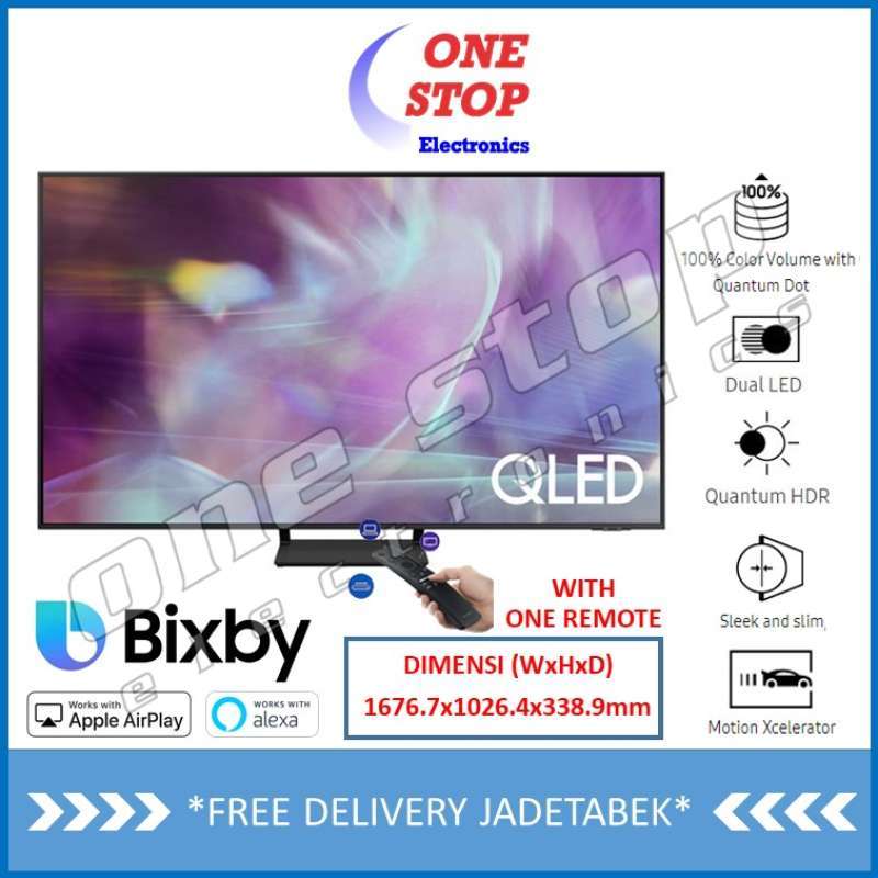 Promo Garansi Resmi Samsung 75q60a Qled Uhd 4k Smart Tv 75 Inch Qa75q60aakxxd Qa75q60a Di Seller Onestop Official Store Kota Jakarta Utara Dki Jakarta Blibli