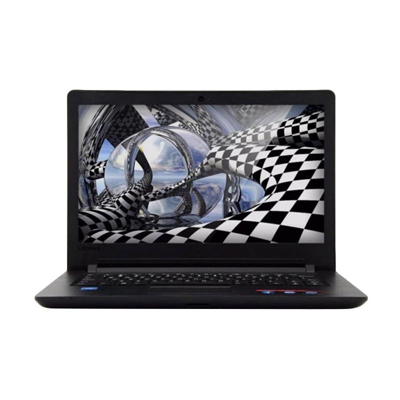 Lenovo ideapad 110-14IBR FREE MOUSE WIRELESS Laptop - Hitam [Intel Celeron N3060 1.60GHz/4GB DDR3/500GB/14 Inch] DIKIRIM DENGAN ASURANSI DAN PACKING KAYU